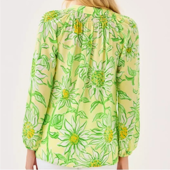 NWT Lilly Pulitzer Elsa Silk Top Sz L - Picture 3 of 5